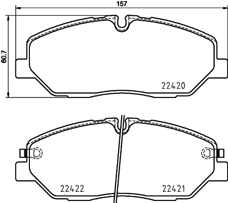 Brake Pad Set, disc brake 8DB 355 025-751