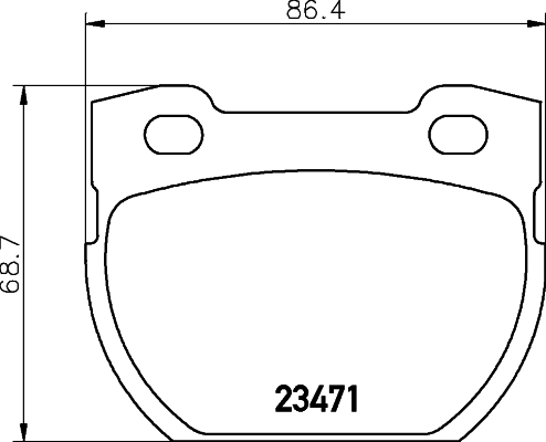 Brake Pad Set, disc brake 8DB 355 019-231