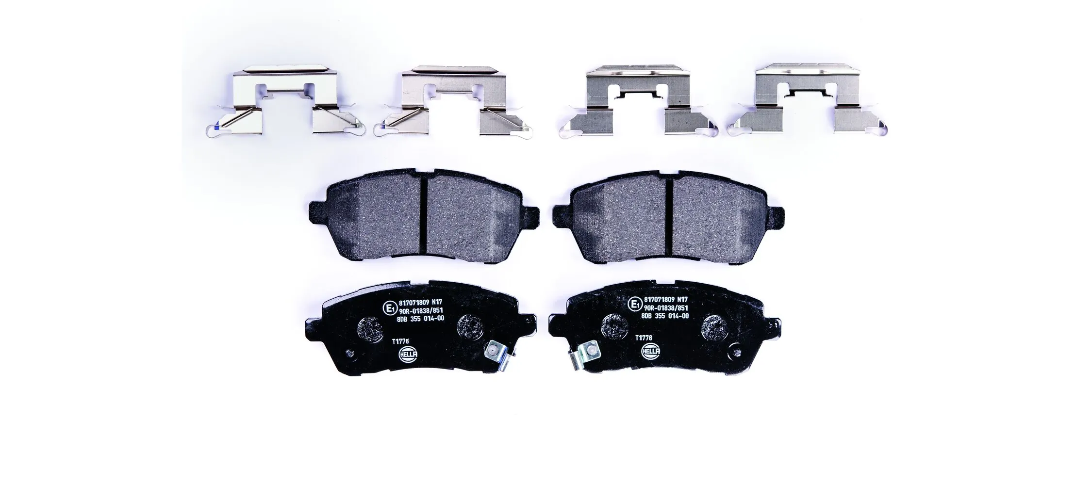 Комплект тормозных колодок, дисковый тормоз 8DB 355 014-001