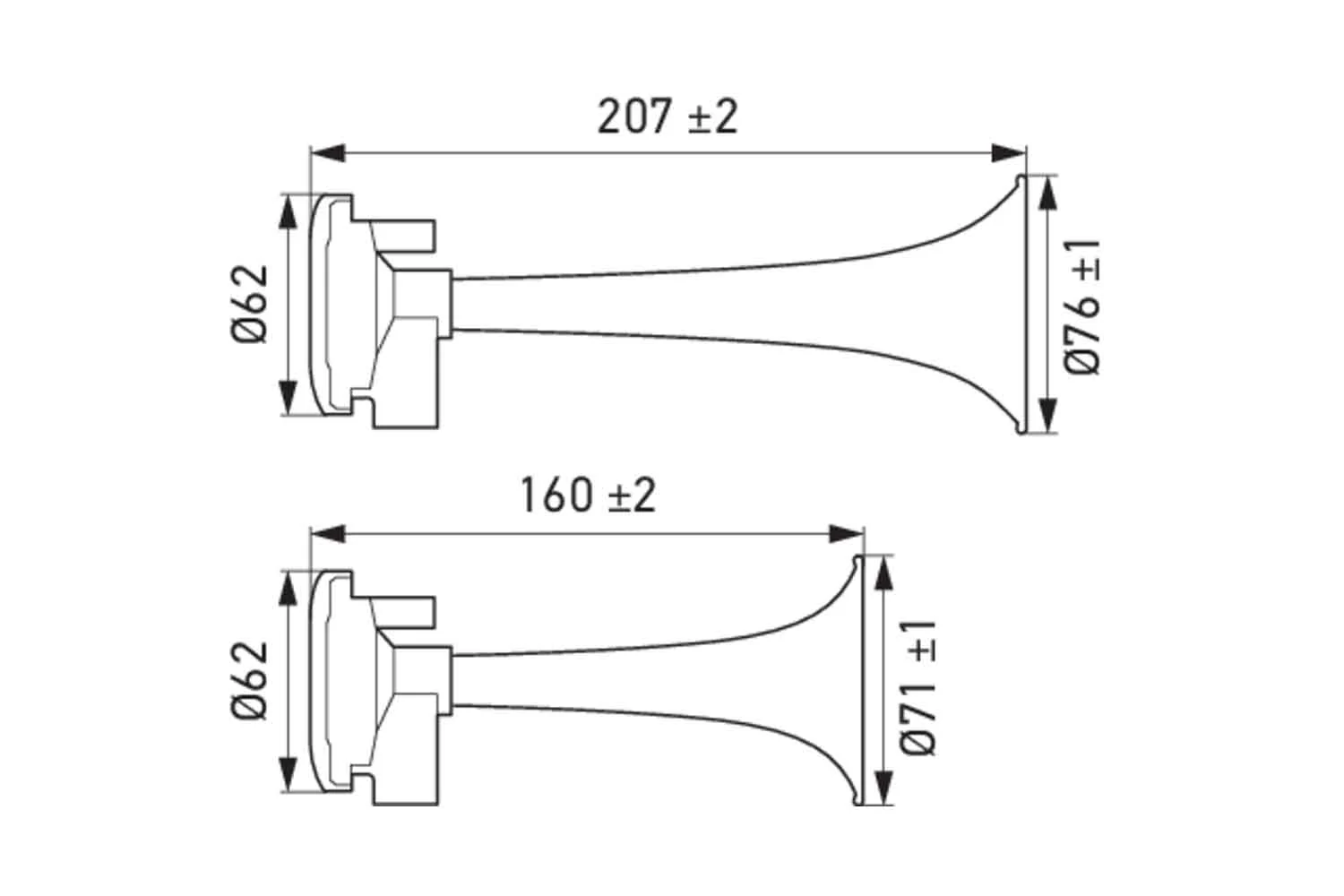 Signal Horn 3PB 003 001-631