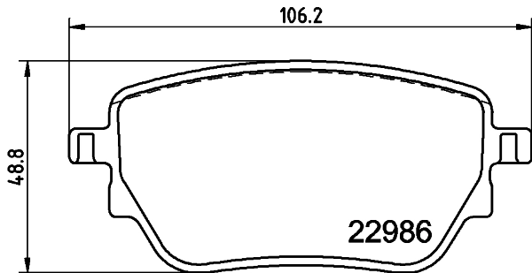 Brake Pad Set, disc brake 8DB 355 039-021