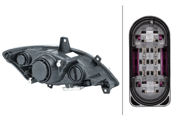 HELLA 1ZS 009 627-311 Headlight