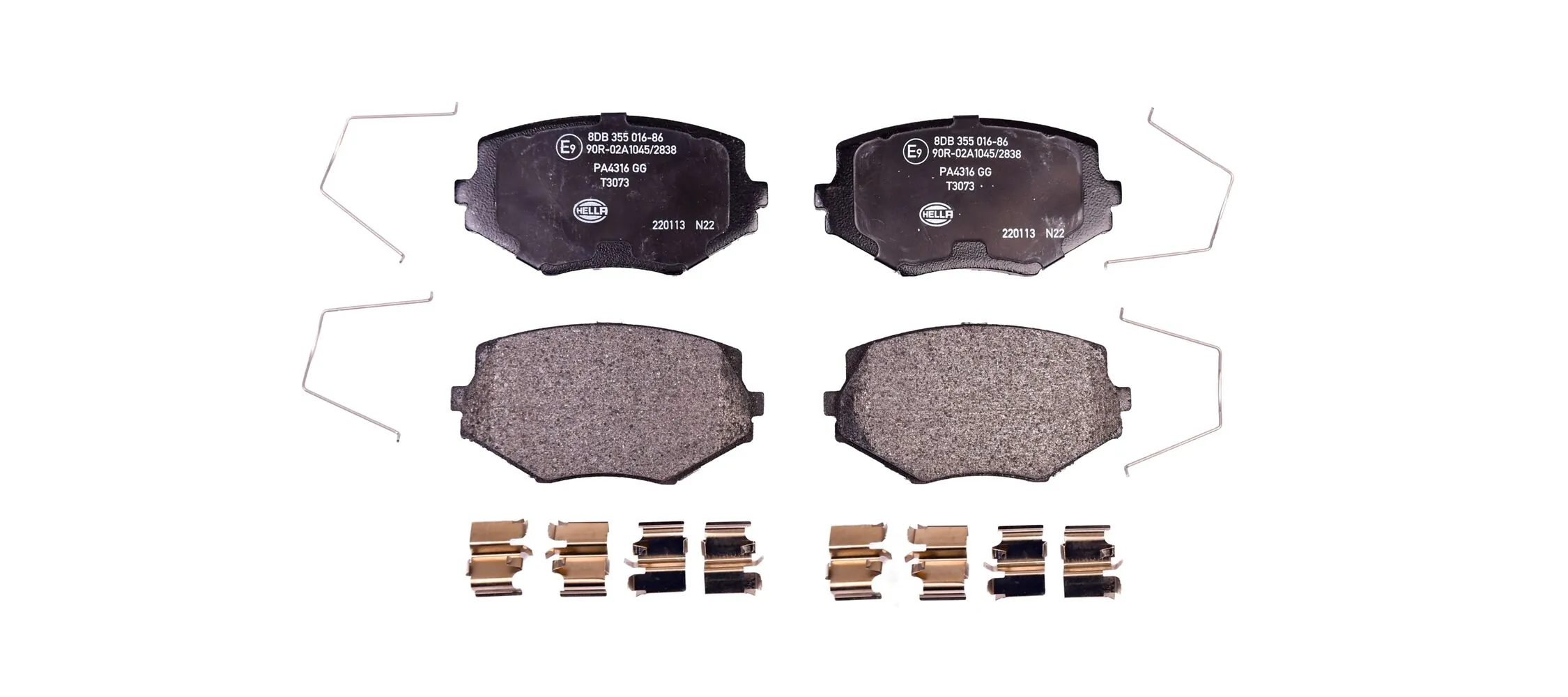 Brake Pad Set, disc brake 8DB 355 016-861