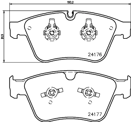 Brake Pad Set, disc brake 8DB 355 020-031