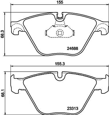 Brake Pad Set, disc brake 8DB 355 015-261