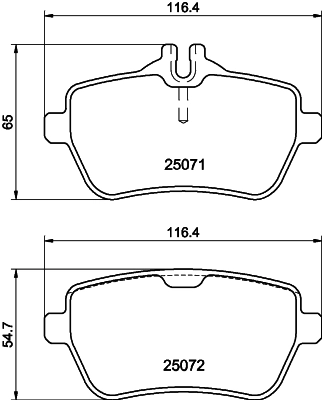 Brake Pad Set, disc brake 8DB 355 020-471