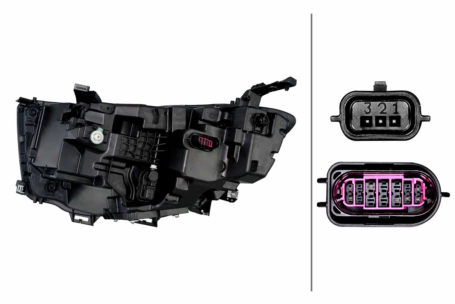 HELLA 1EX 015 151-621 Headlight