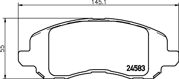 Brake Pad Set, disc brake 8DB 355 013-491
