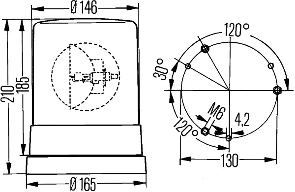 Rotating Beacon KL 700 2RL 004 958-111