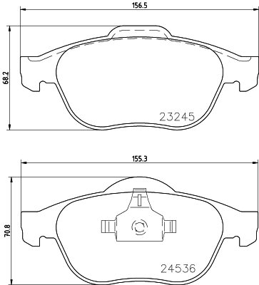Brake Pad Set, disc brake 8DB 355 009-101