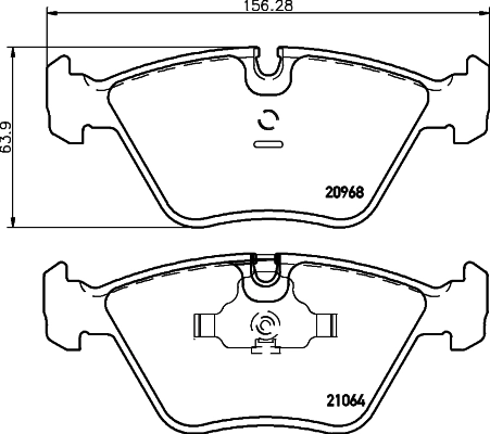 HELLA 8DB 355 007-411 Brake Pad Set, disc brake