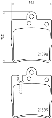Brake Pad Set, disc brake 8DB 355 008-451