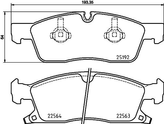 HELLA 8DB 355 025-541 Brake Pad Set, disc brake
