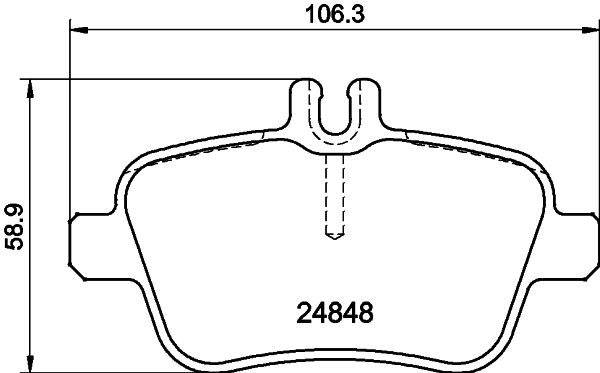 Brake Pad Set, disc brake 8DB 355 021-791
