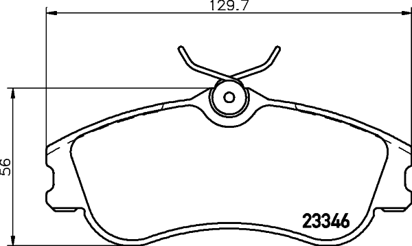 Brake Pad Set, disc brake 8DB 355 018-541