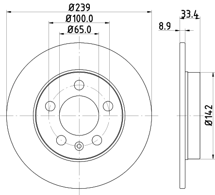Brake Disc PRO 8DD 355 107-461