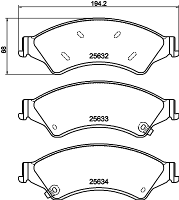 Brake Pad Set, disc brake 8DB 355 020-781