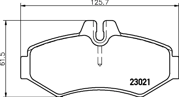 Brake Pad Set, disc brake 8DB 355 008-651