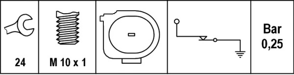 Oil Pressure Switch 6ZL 008 280-041