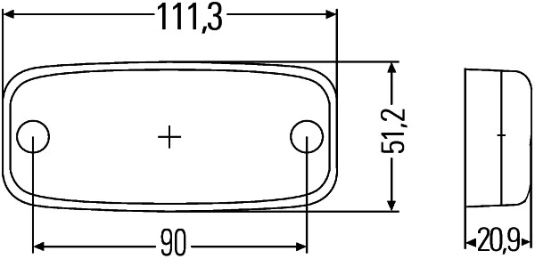 HELLA 2PS 345 600-017 Side Marker Light