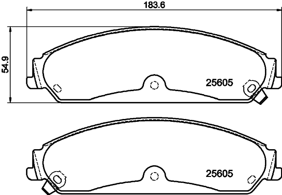 Brake Pad Set, disc brake 8DB 355 020-541