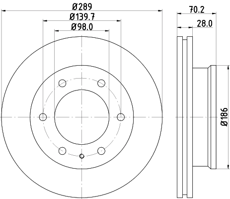 Brake Disc PRO High Carbon 8DD 355 129-181