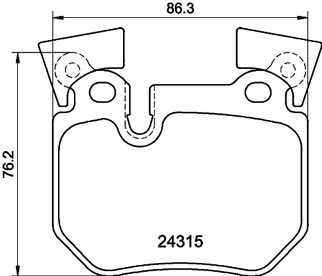 Brake Pad Set, disc brake 8DB 355 012-551