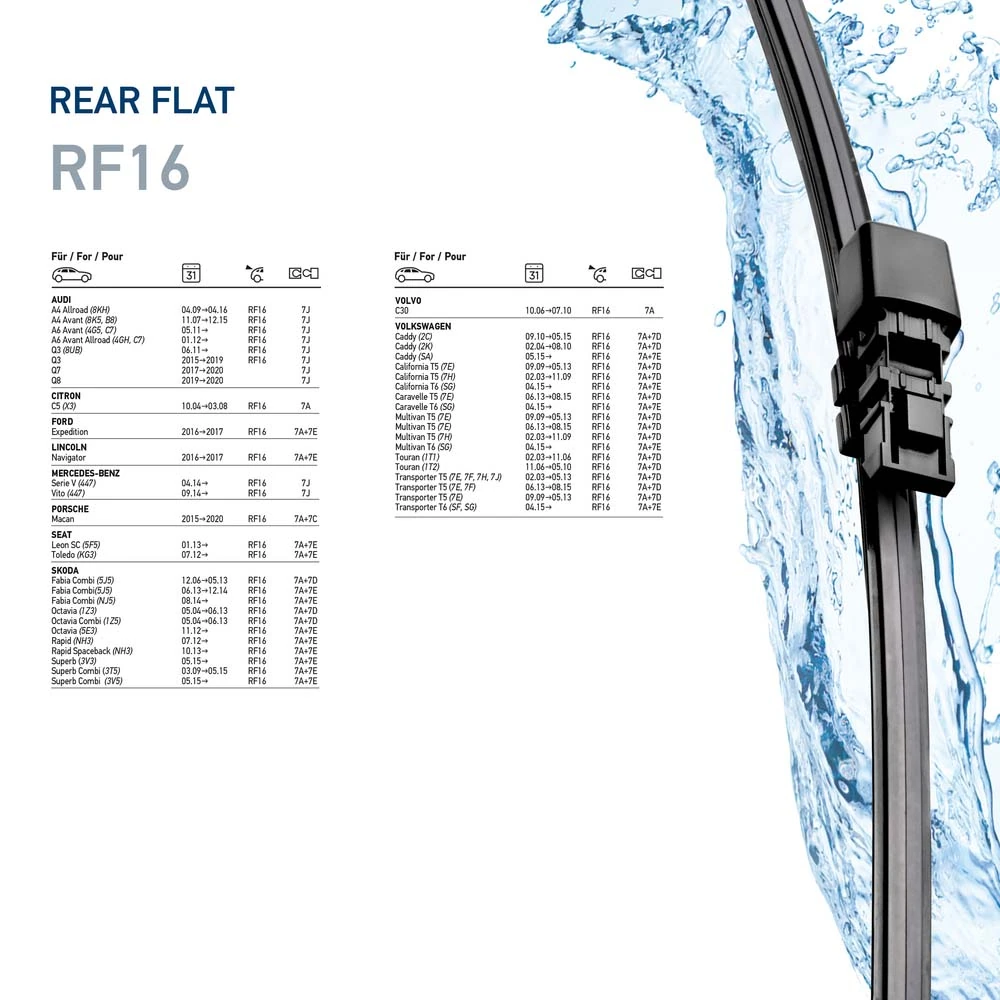 Wiper Blade Rear 9XW 358 179-161