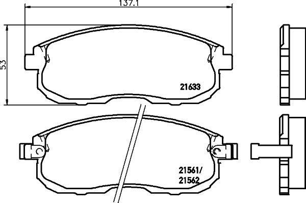 Brake Pad Set, disc brake 8DB 355 016-381