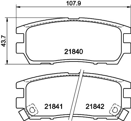 Brake Pad Set, disc brake 8DB 355 016-471