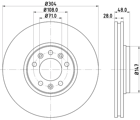 Brake Disc 8DD 355 113-671
