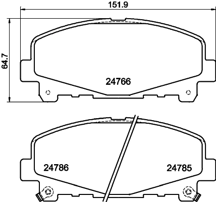 Brake Pad Set, disc brake 8DB 355 013-881