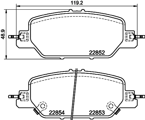 Brake Pad Set, disc brake 8DB 355 039-191