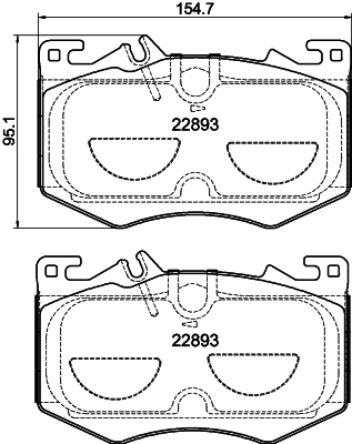 Brake Pad Set, disc brake 8DB 355 039-071