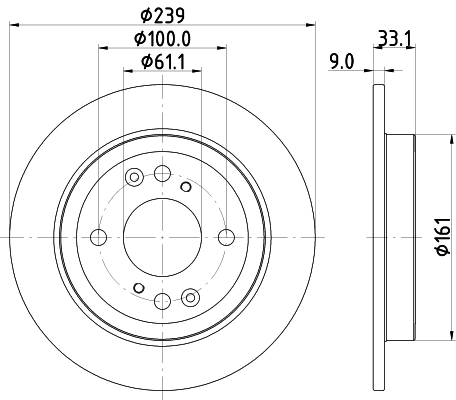 Brake Disc PRO 8DD 355 132-061