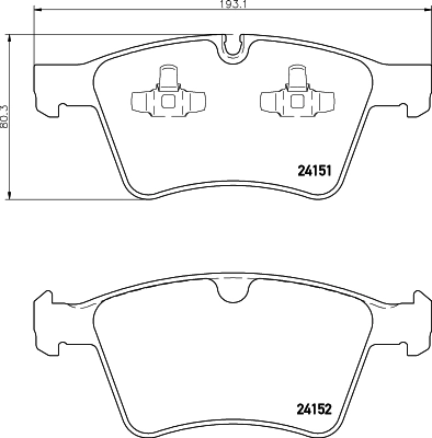 Brake Pad Set, disc brake 8DB 355 014-191