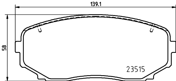Brake Pad Set, disc brake 8DB 355 037-911