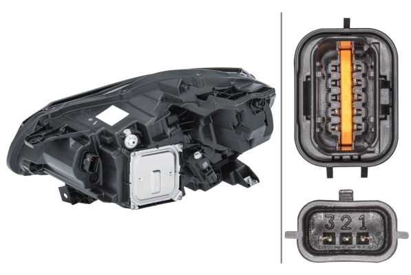 HELLA 1EX 013 930-921 Headlight