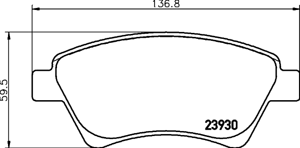 Brake Pad Set, disc brake 8DB 355 010-541