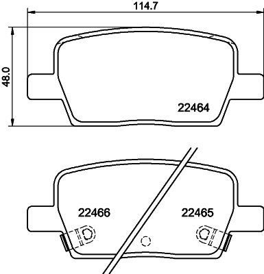 Brake Pad Set, disc brake 8DB 355 039-081
