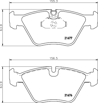Brake Pad Set, disc brake 8DB 355 007-961