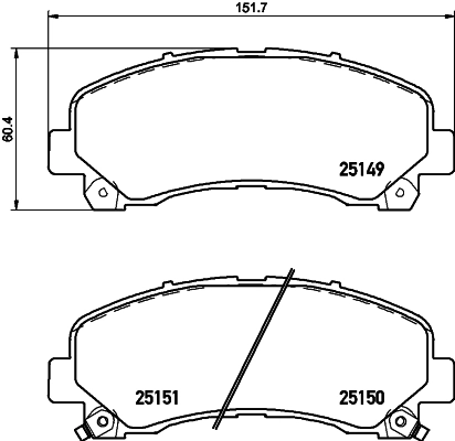 Brake Pad Set, disc brake 8DB 355 020-171