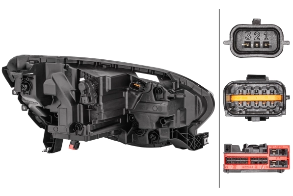 HELLA 1EX 012 293-611 Headlight