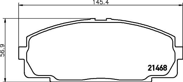 Brake Pad Set, disc brake 8DB 355 016-921