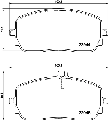 Brake Pad Set, disc brake 8DB 355 039-011