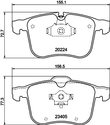 Brake Pad Set, disc brake 8DB 355 006-561