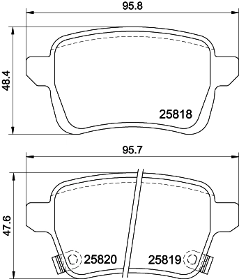 Brake Pad Set, disc brake 8DB 355 036-431