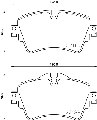 Brake Pad Set, disc brake 8DB 355 023-091
