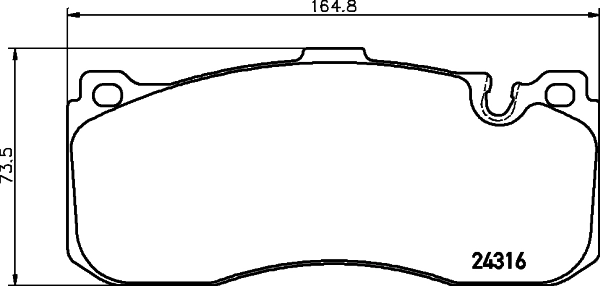 Brake Pad Set, disc brake 8DB 355 014-041