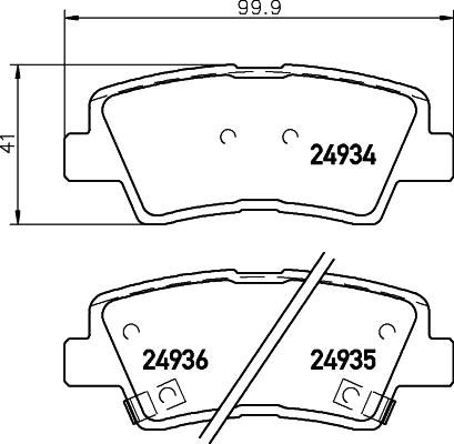 Brake Pad Set, disc brake 8DB 355 014-571